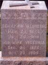 Tombstone of Seraphin and Victoria Dietsch Wendling